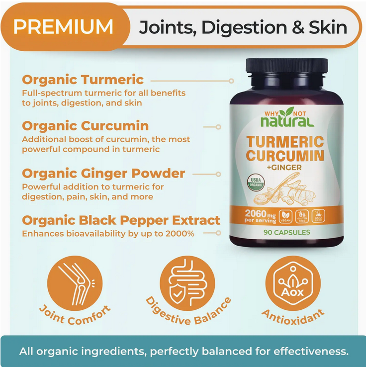 Organic Turmeric Curcumin with Ginger