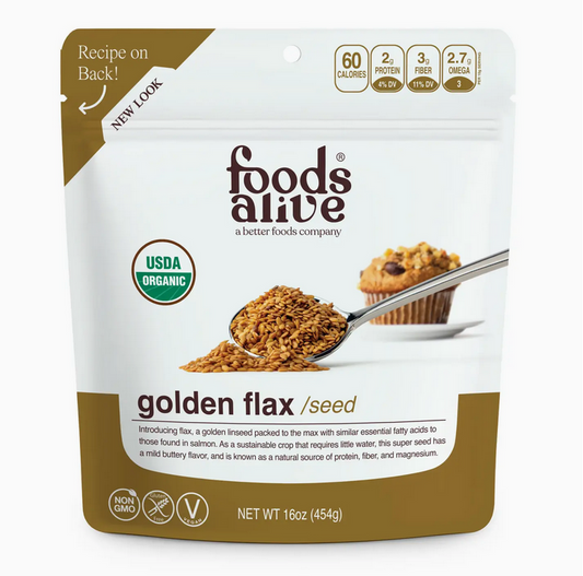Golden Flax Seeds - Organic 12 oz