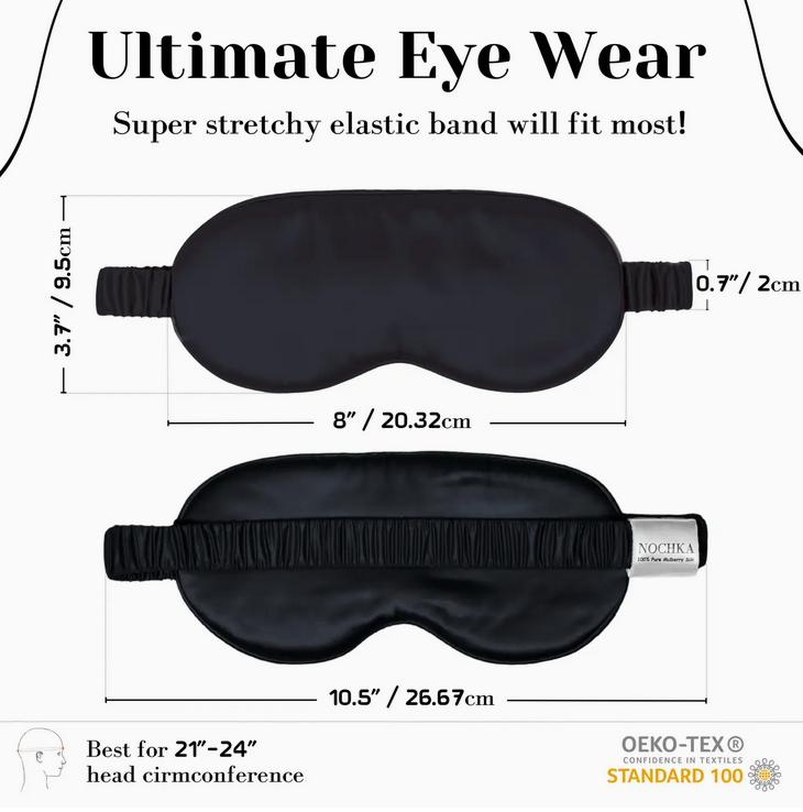 100% Organic Pure Silk Sleep Mask