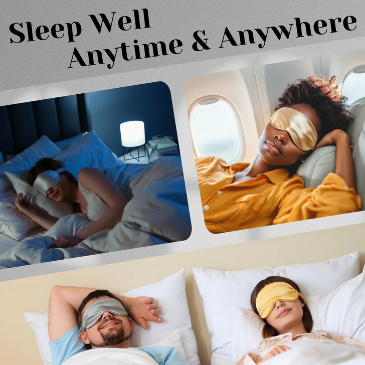 100% Organic Pure Silk Sleep Mask