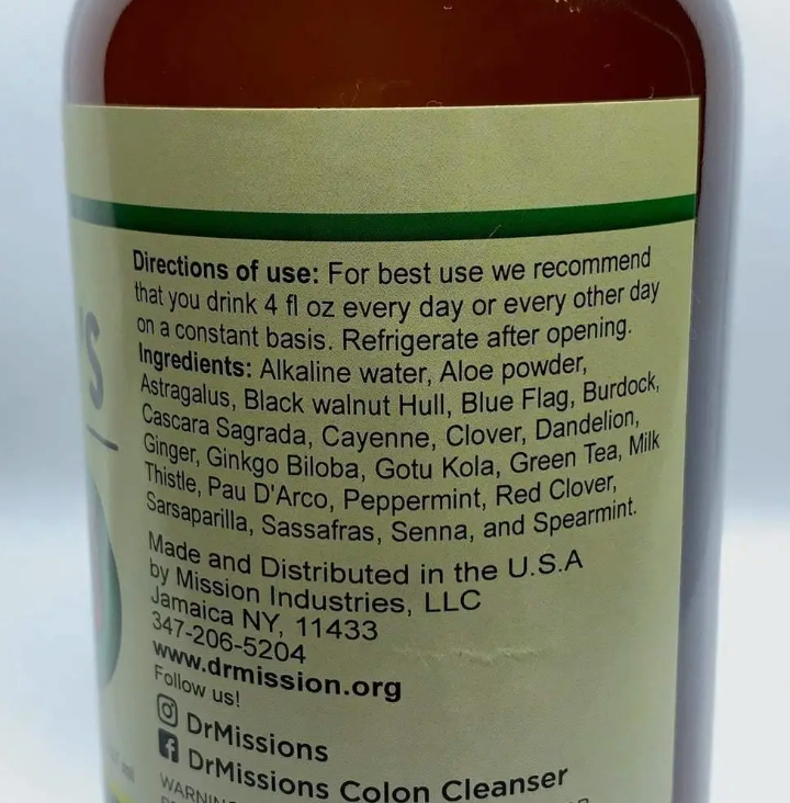 Dr. Mission's Colon Cleanser 32oz