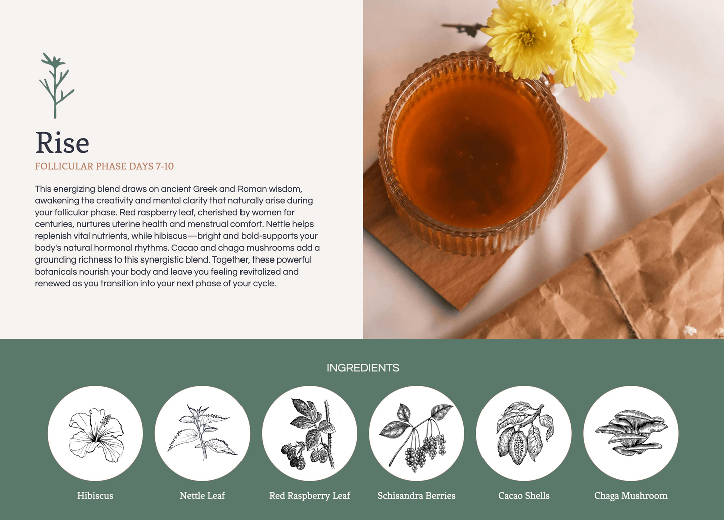 Daily Cycle Syncing Ritual - Tea Blends for every phase of your cycle.