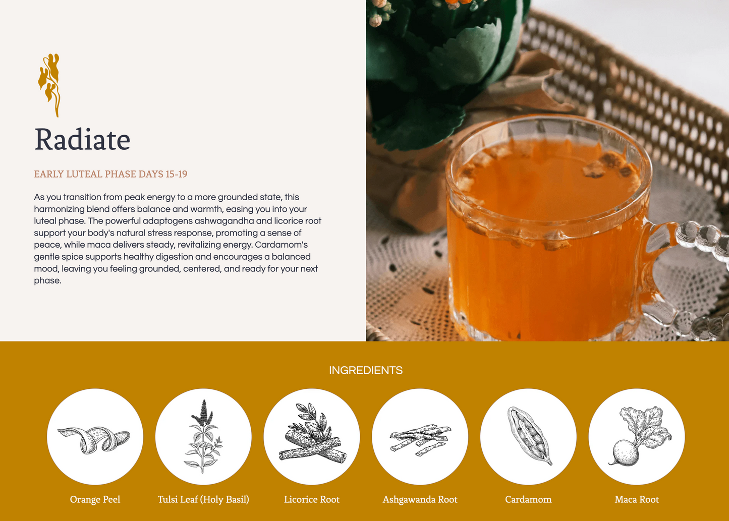 Daily Cycle Syncing Ritual - Tea Blends for every phase of your cycle.