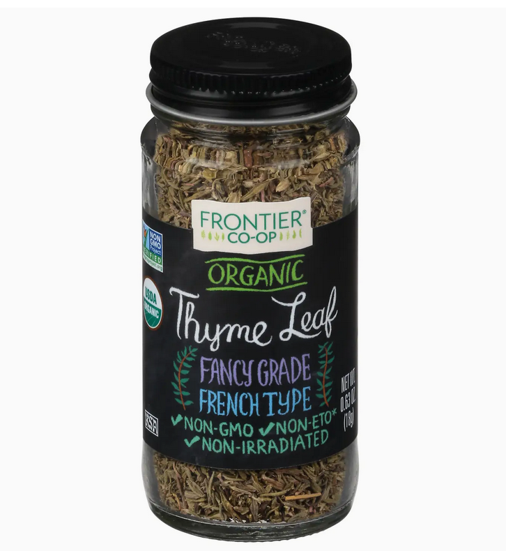 Whole Thyme Leaf, Fancy Grade, Organic, Kosher, 0.63 oz