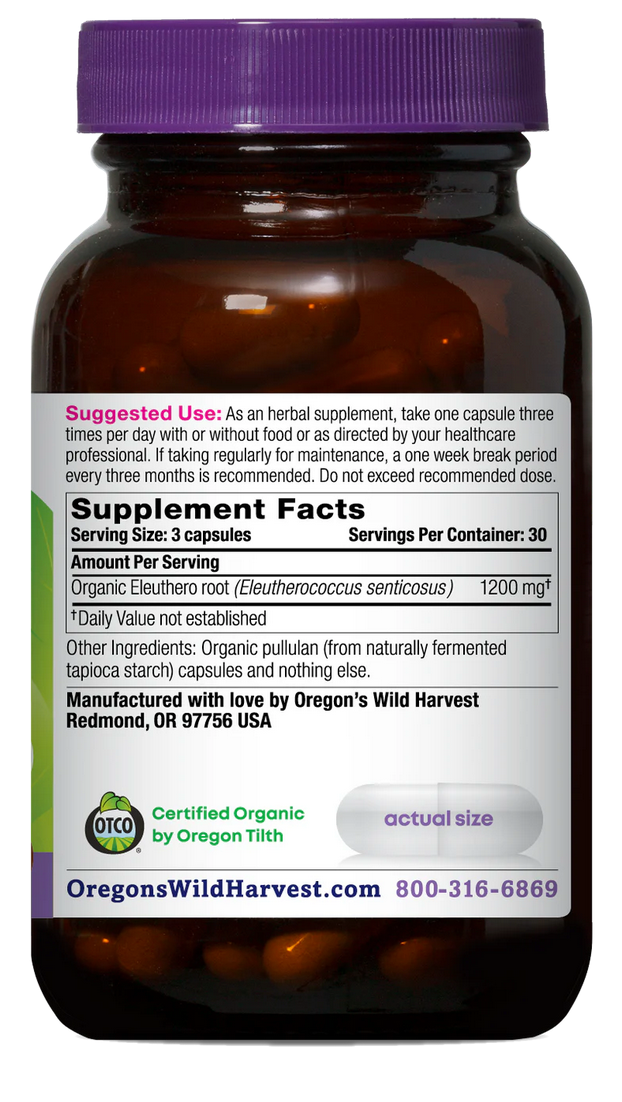 Eleuthero Capsules - Adapt to Stress, Naturally