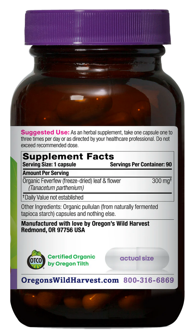 Feverfew Capsules - Get ahead of Minor Pain*