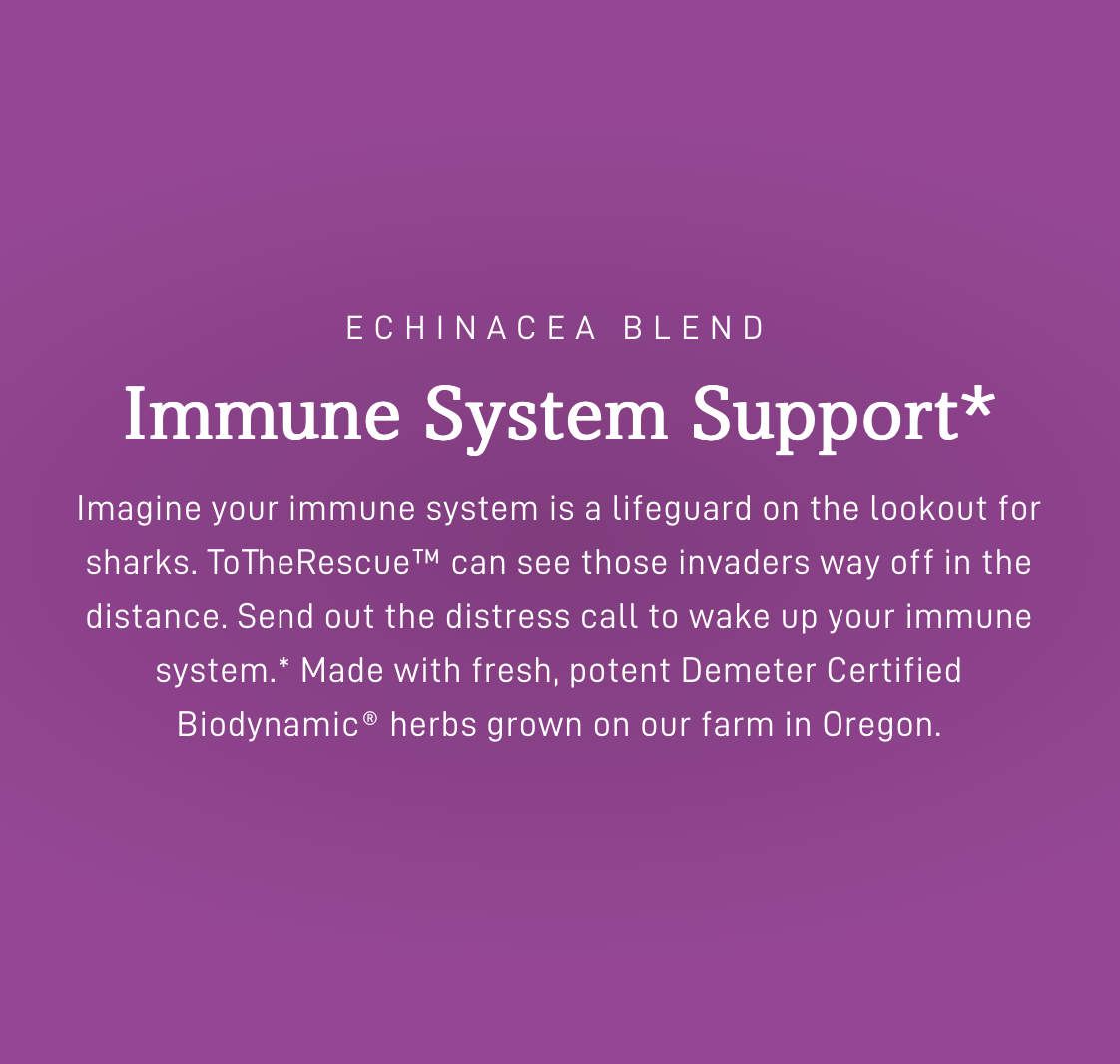 ToTheRescue™, Biodynamic Herbal Tonic 1 oz