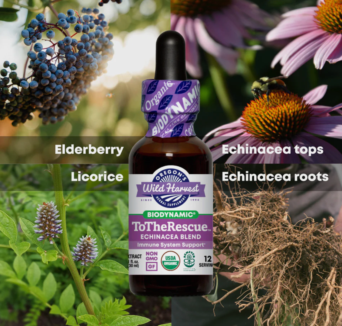ToTheRescue™, Biodynamic Herbal Tonic 1 oz