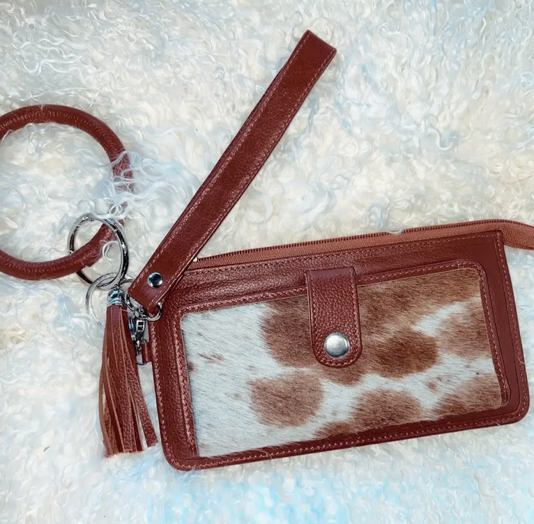 Cowhide Bangle Wallet
