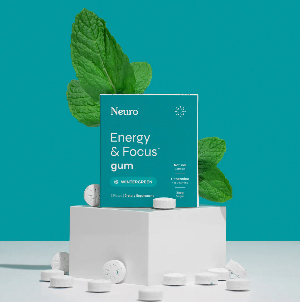 NEUROGUM ENERGY & FOCUS™ ATTENTION | COGNITION | PRODUCTIVITY