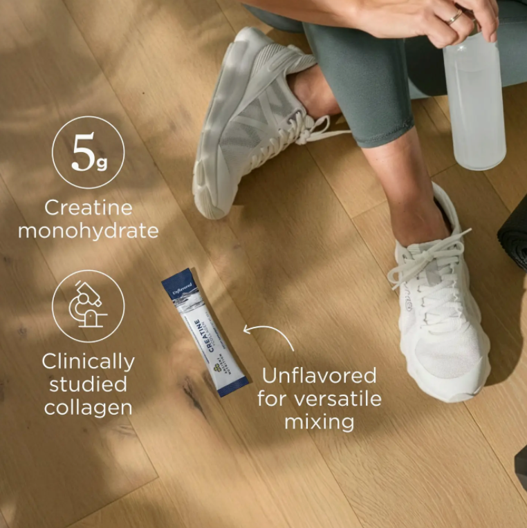 Creatine + Collagen Stick Packs | Powder Unflavored (14 Servings)