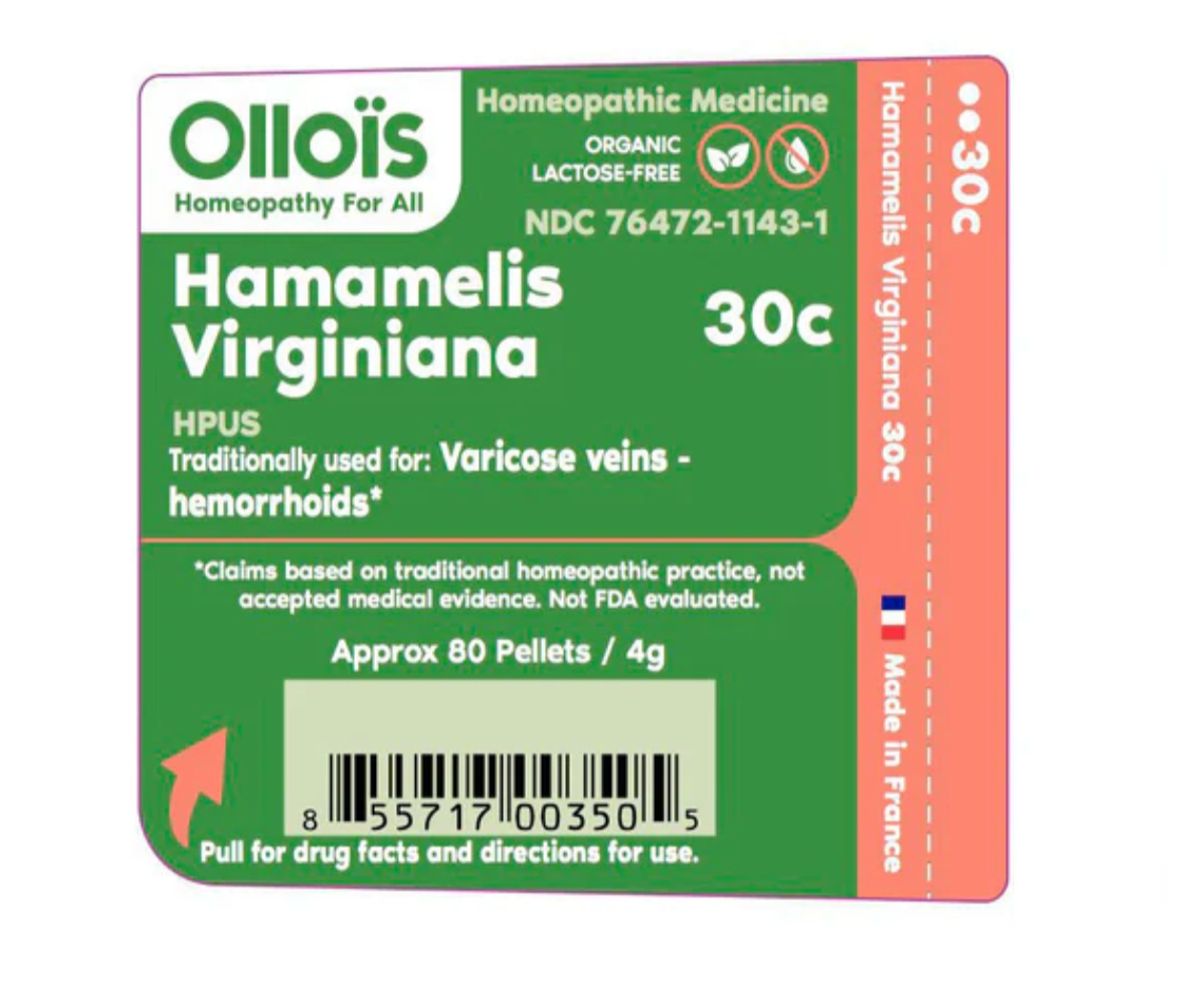 Hamamelis Virginiana 30C Vegan Organic; 80 Pellets Traditionally used for Varicose veins - hemorrhoids.