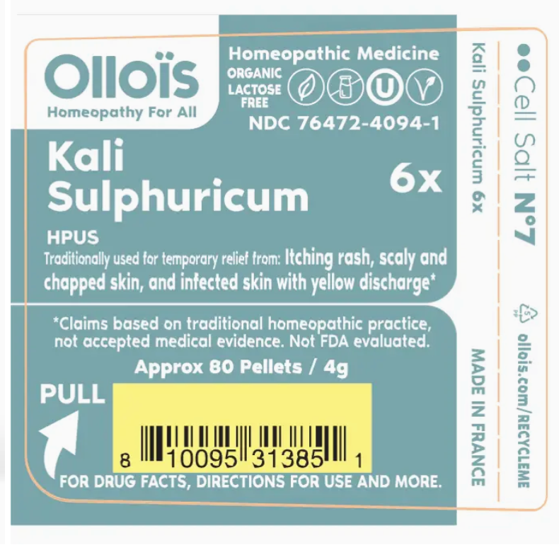 Cell Salt N°7 Kali Sulphuricum Traditionnally used for temporary relief from itching rash, scaly and chapped skin