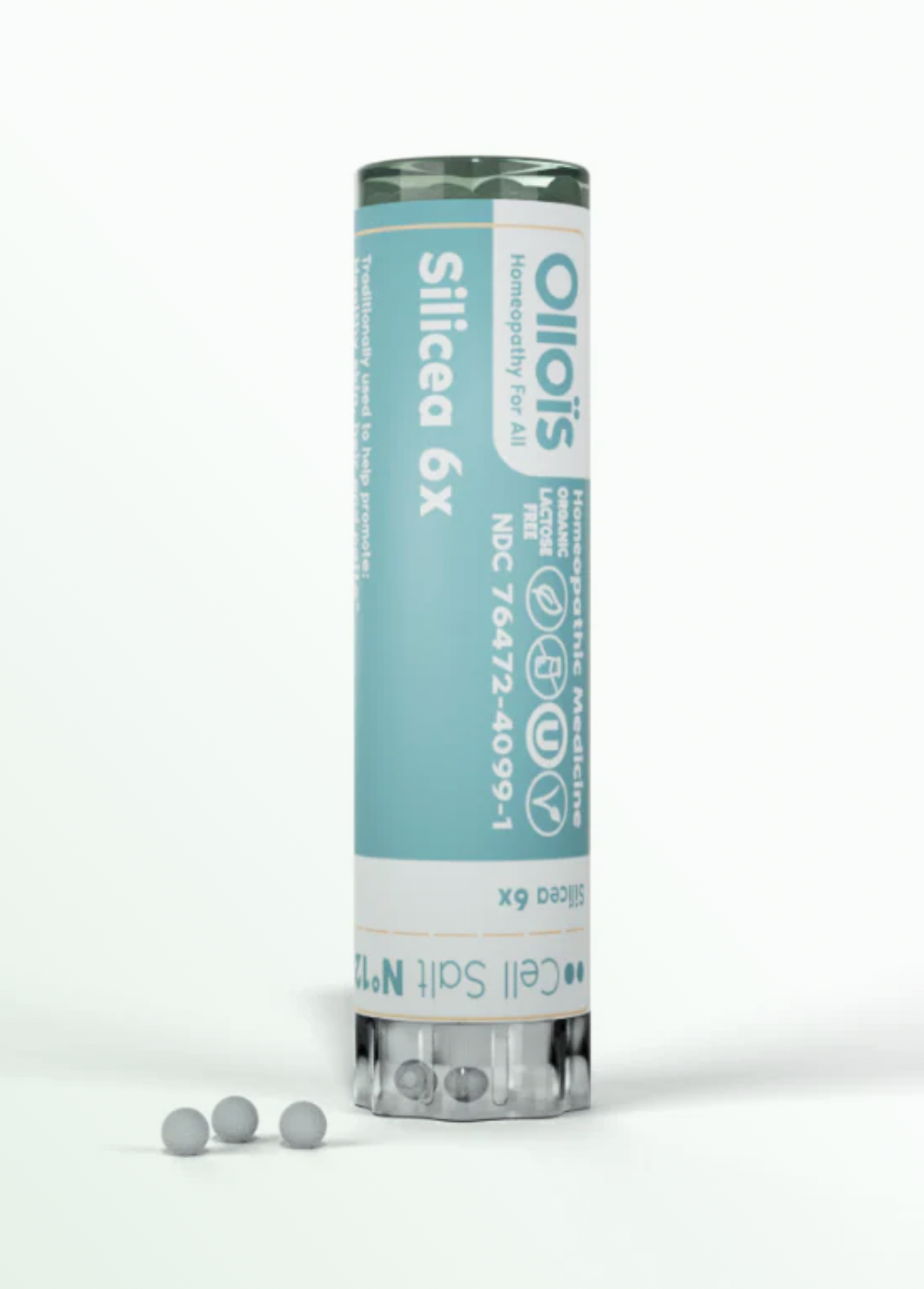 Cell Salt N°12 Silicea Silicea, a homeopathic remedy traditionally used to promote healthy skin*, hair, and nails.