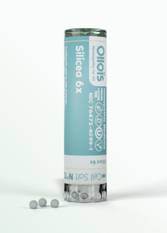 Cell Salt N°12 Silicea Silicea, a homeopathic remedy traditionally used to promote healthy skin*, hair, and nails.