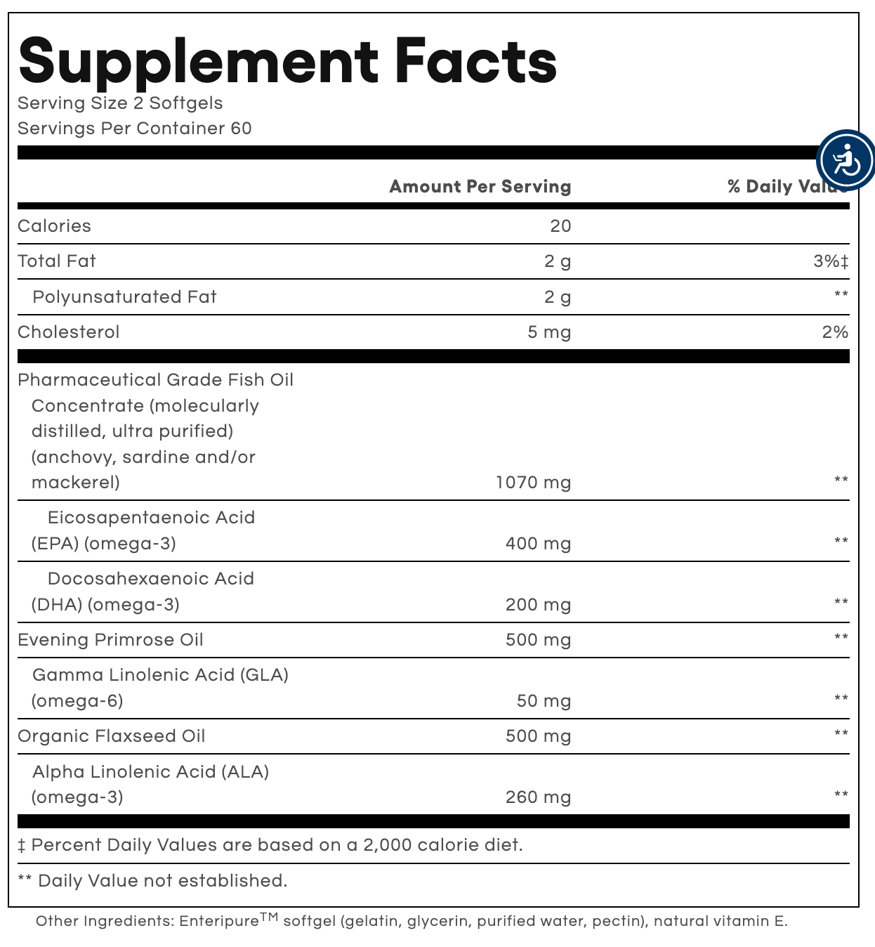 RxOmega-3 Fish Oil, Evening Primrose, and Flaxseed WomenSense®