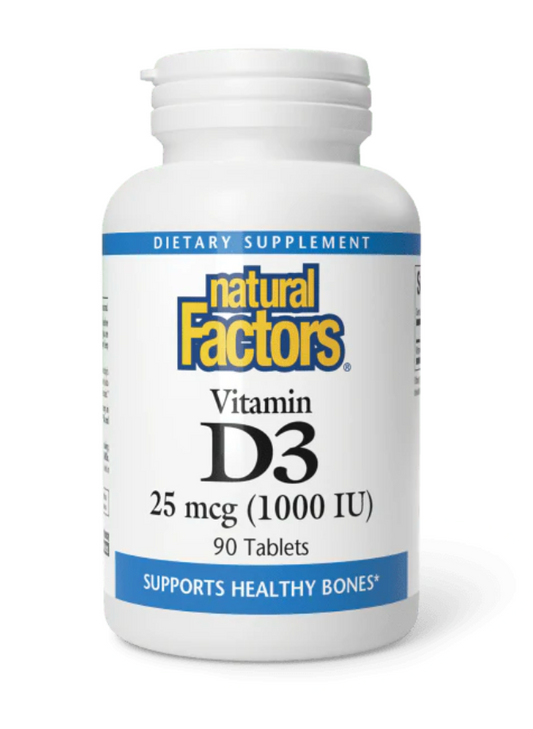 Vitamin D3 25 mcg (1,000 IU) Tablets 180 Tablets