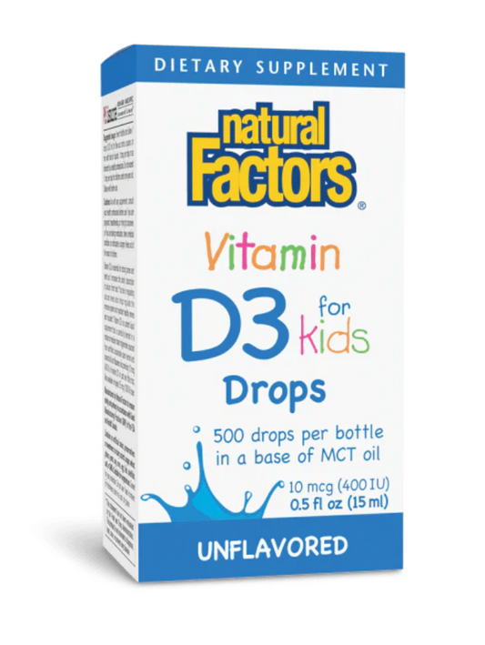 Vitamin D3 Drops for Kids 10 mcg (400 IU)