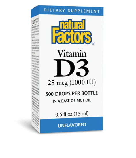 Vitamin D3 Drops 25 mcg (1,000 IU)