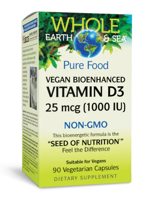 Vegan Bioenhanced Vitamin D3 25 mcg (1,000 IU)