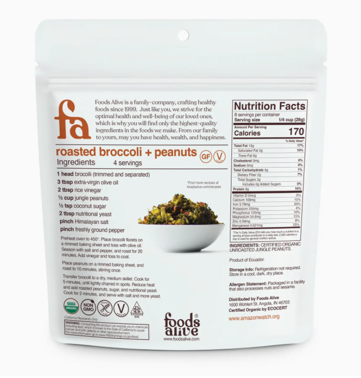 Wild Jungle Peanuts - Organic