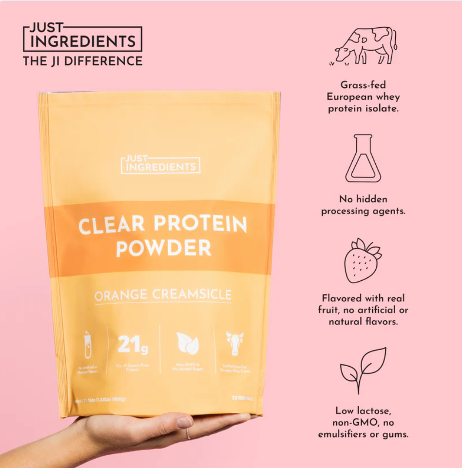 Orange Creamsicle Clear Protein Powder - 20 serving bag