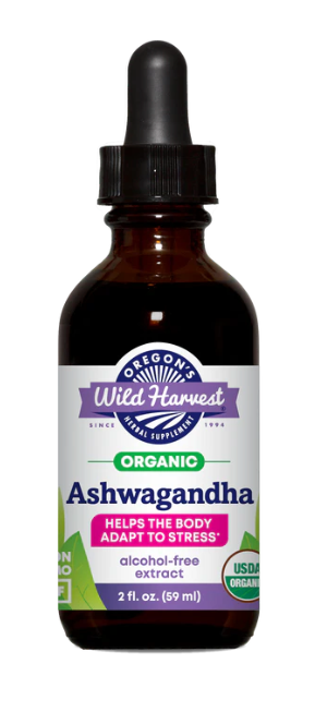 Ashwagandha | HELPS THE BODY Adapt to Stress | 2 oz, Organic Alcohol-Free Extract