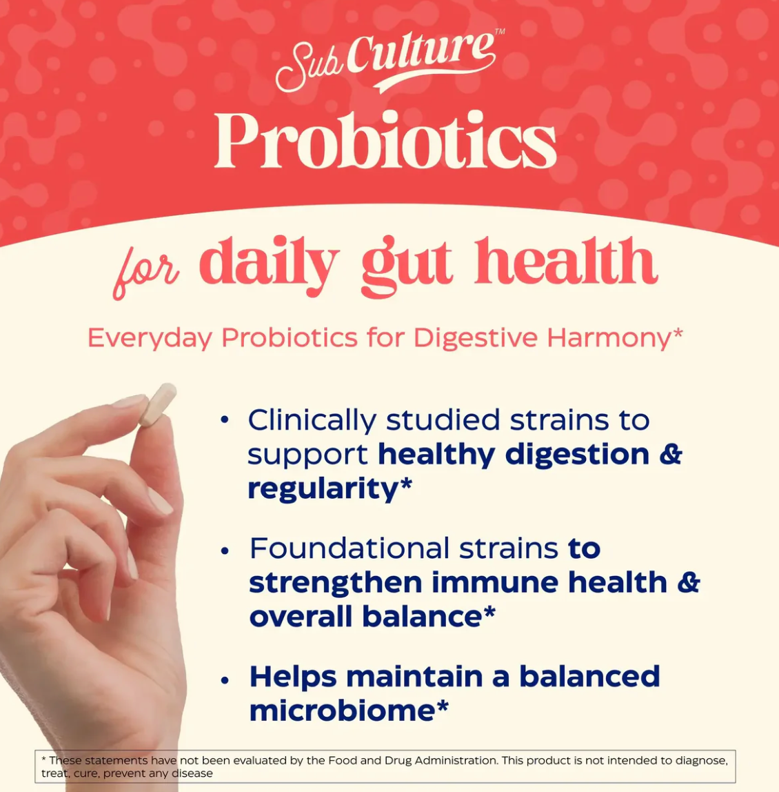 SubCulture™ Probiotic for Daily Gut Health
