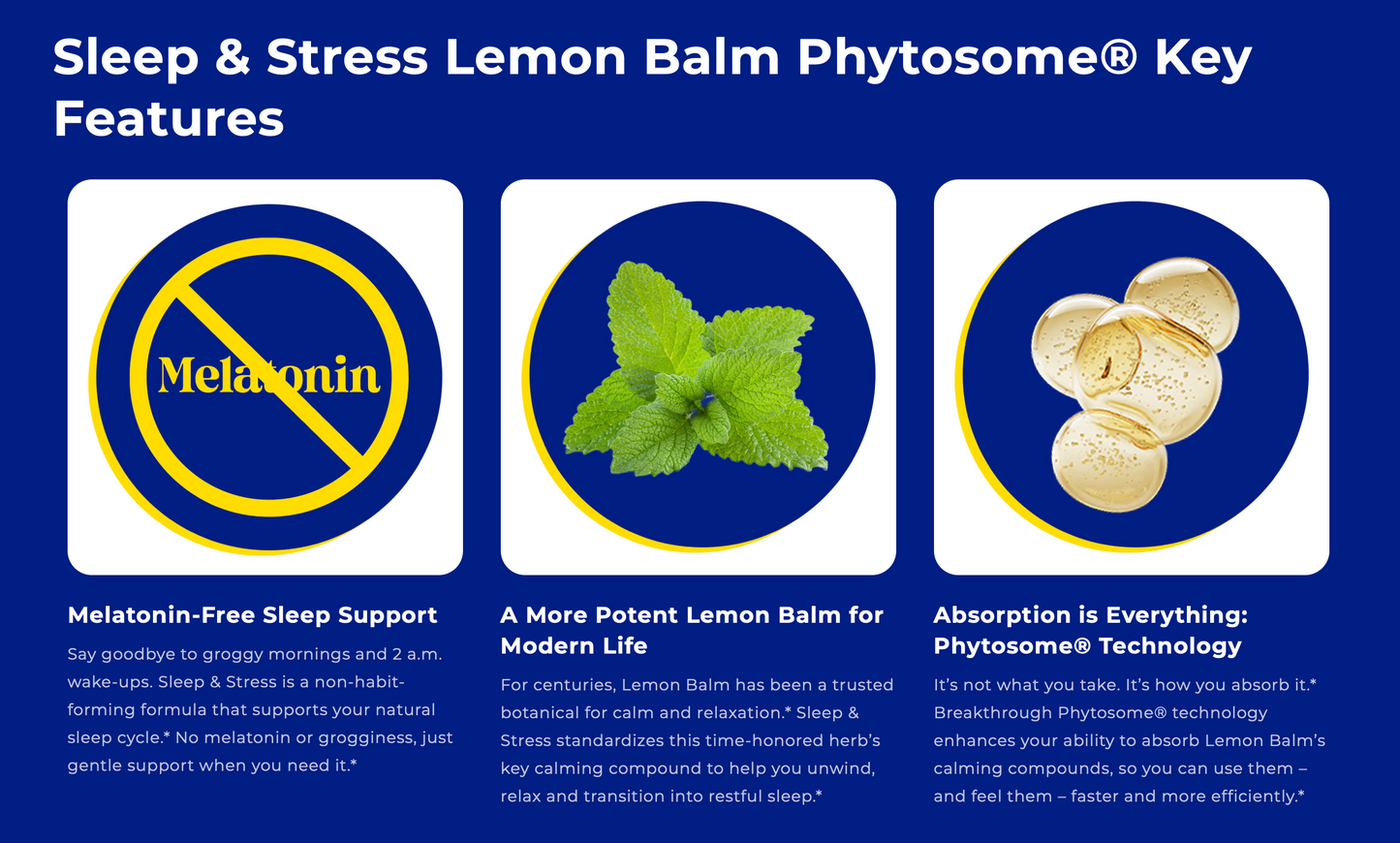 Sleep & Stress Lemon Balm Phytosome®