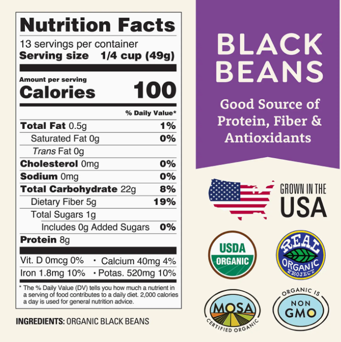 Organic Black Beans