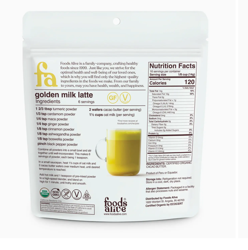 Cacao Butter Wafers - Organic