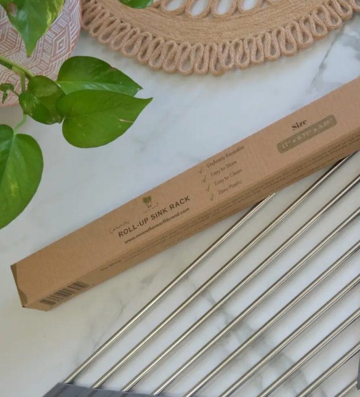 Corner Roll-Up Sink Rack | Shower Rack | Plastic Free