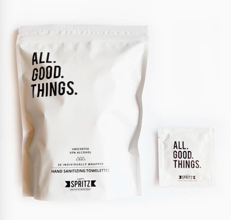 All Good Things Hand Sanitizing Towelettes - 30 Count Bag