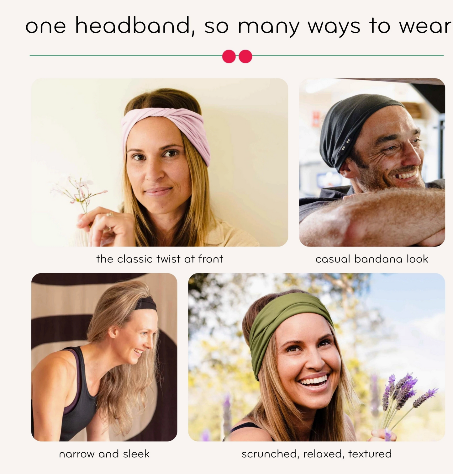 Multi-Use, Organic Cotton Twist Headband