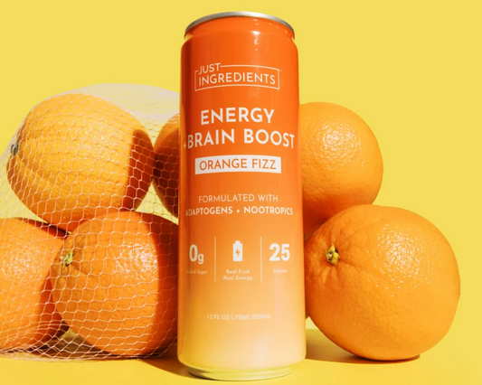 Orange Fizz Energy Energy + Brain Boost 12oz