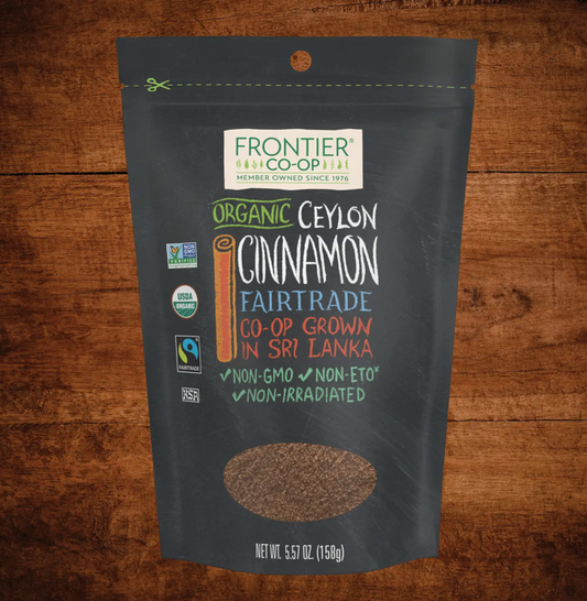 Ceylon Cinnamon, Certified Organic, Fairtrade, 5.57 oz.