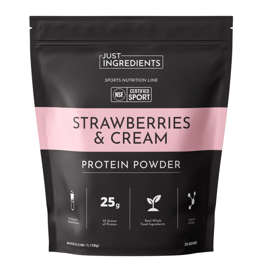 Strawberries & Cream Protein Powder (20 Serving) - NSF