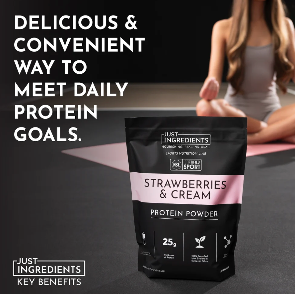 Strawberries & Cream Protein Powder (20 Serving) - NSF