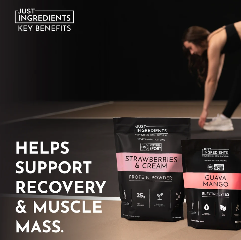Strawberries & Cream Protein Powder (20 Serving) - NSF