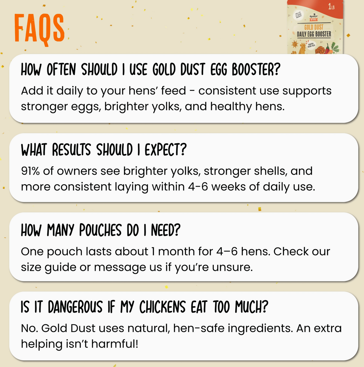 Gold Dust Daily Egg Booster