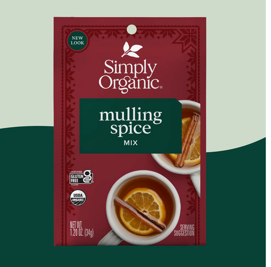 Mulling Spice Mix, Certified Organic, Vegan, Kosher, 1.2 oz