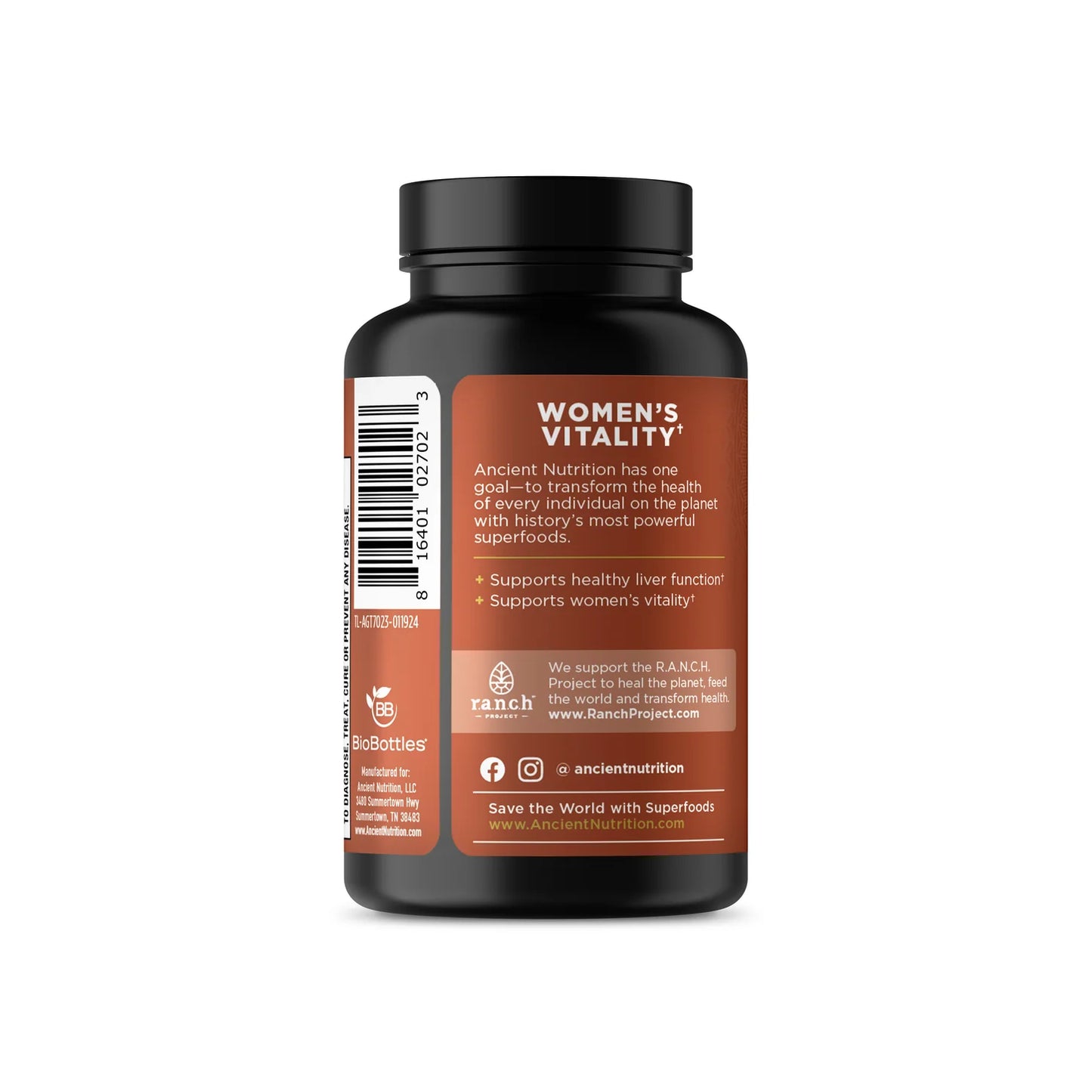 Vitalidad para mujeres una vez al día | Tabletas (30 tabletas)