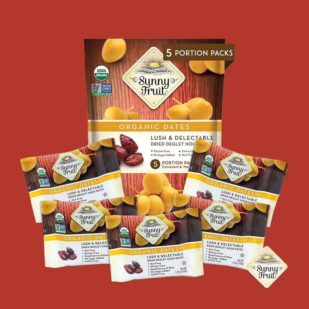 Organic Dried Pitted Dates - No Sugar Added, Sulphite-Free