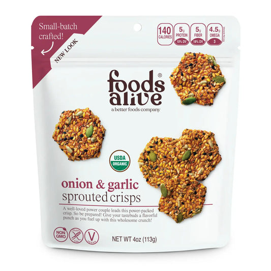 Onion and Garlic Organic Sprouted Crisps