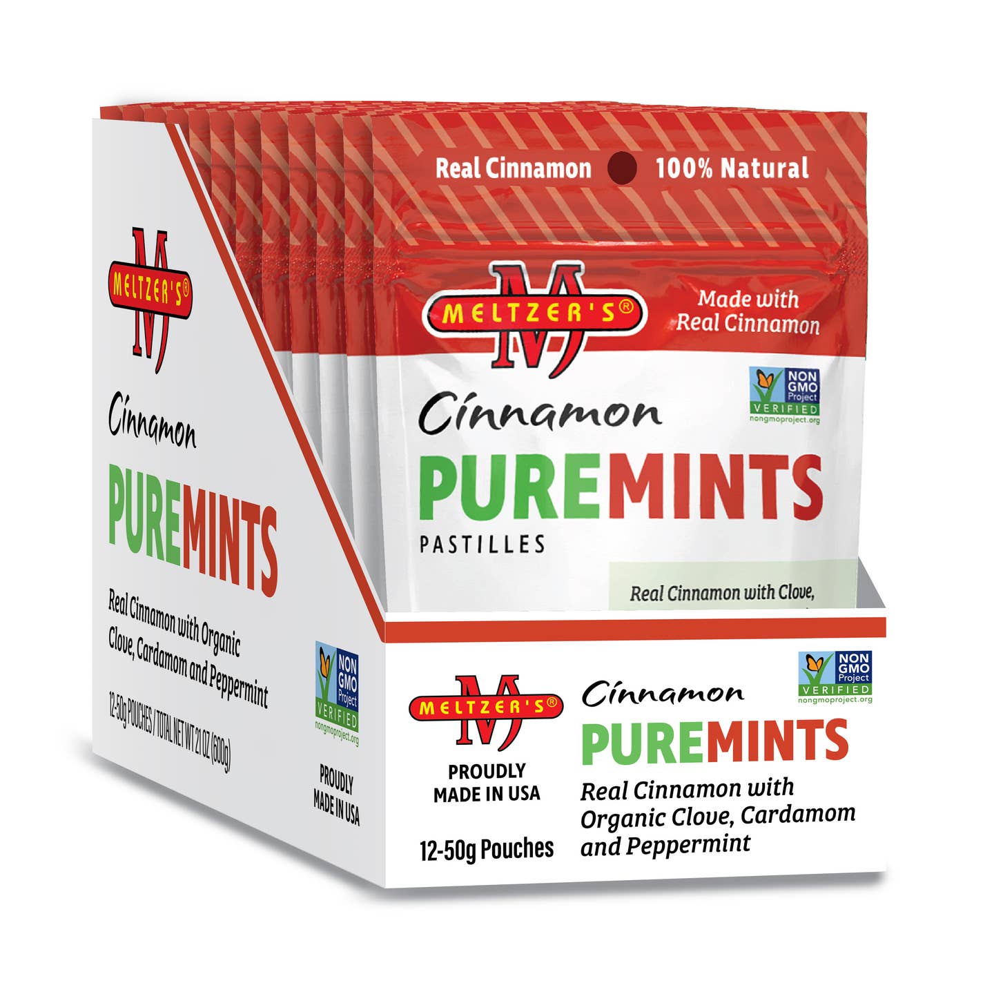 Cinnamon PUREMINTS Pastilles 82 Mints Pouch