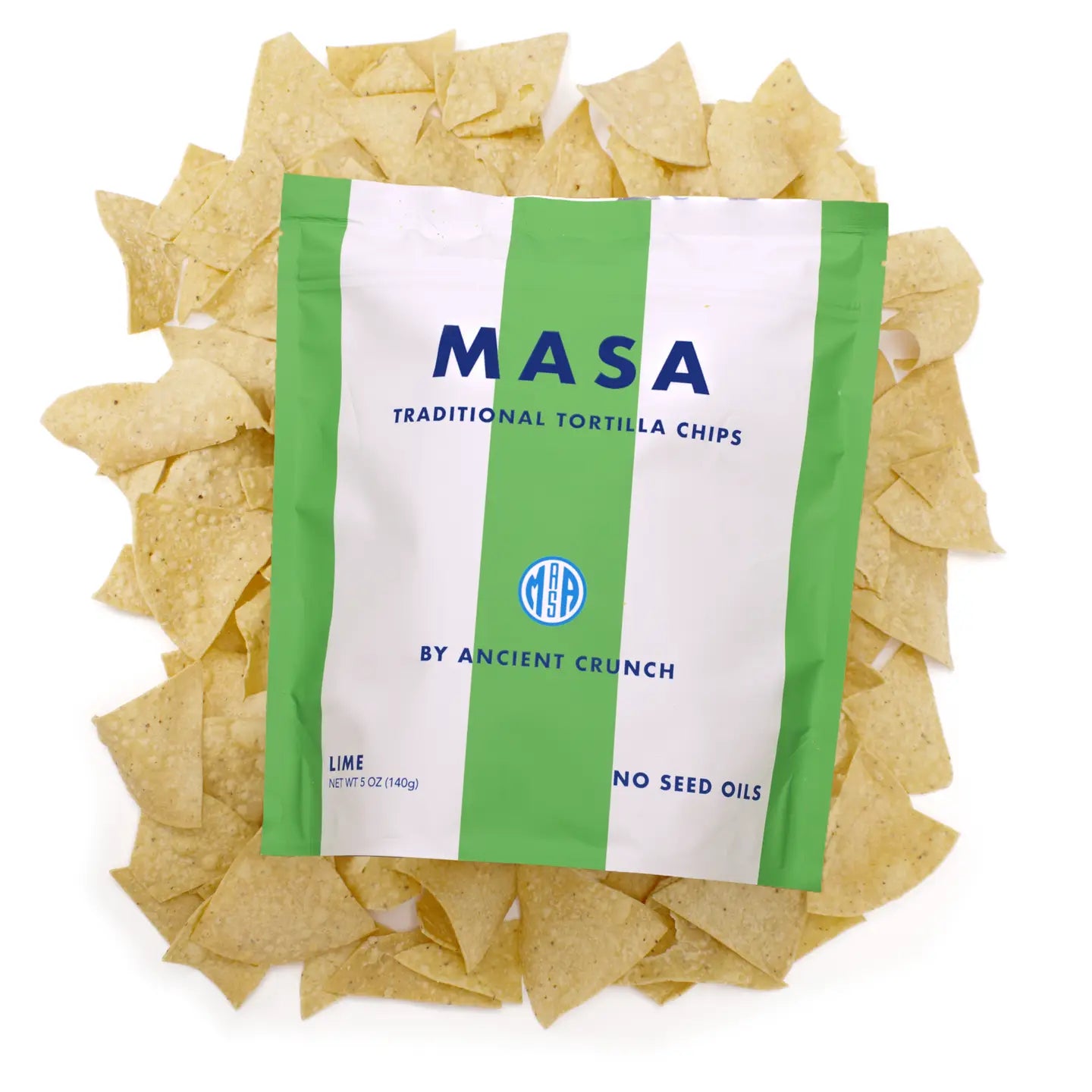 Masa Chips, Lime, 5oz Bag