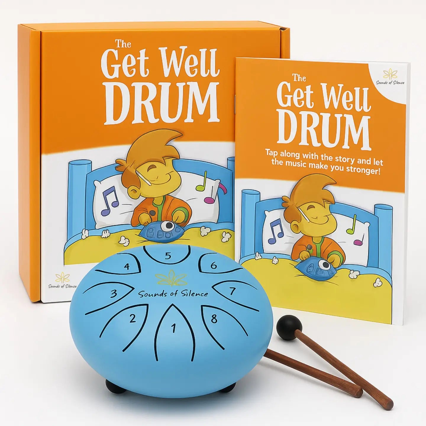 The Get Well Drum – 6” Steel Tongue Drum For Kids with Music