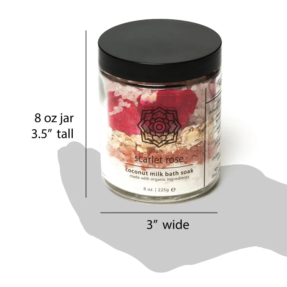 Scarlet Rose | Coconut Milk Mineral Bath Soak