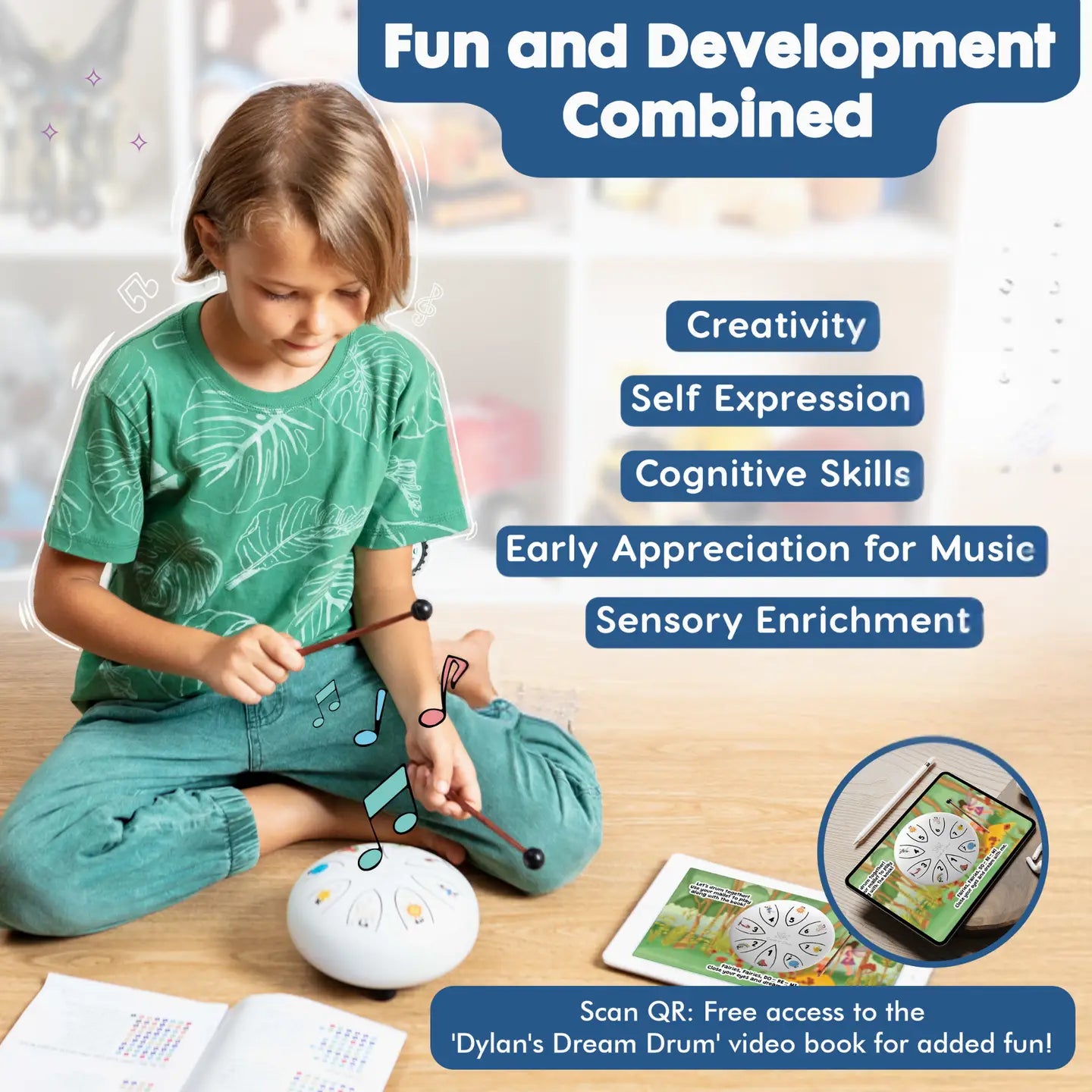 Dylan's Dream Drum Steel Tongue Drum Songbook, Bedtime Story