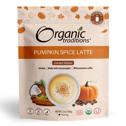 Organic Traditions Pumpkin Spice Latte Instant Coffee